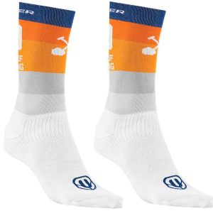 CALCETINES MONDRAKER RACING ALTOS NARANJA/GRIS