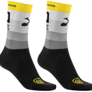 CALCETINES MONDRAKER RACING ALTOS  AMARILLO/GRIS