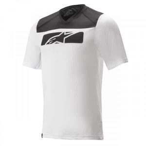 CAMISETA ALPINESTARS DROP 4.0 CORTA BLANCA/NEGRA