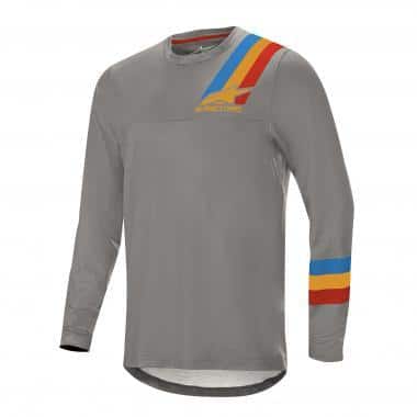 CAMISETA ALPINESTARS ALPS 4.0 GRIS/MANDARINA/ROJO - Imagen 2