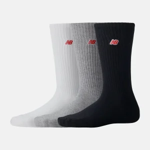 Pack de 3 Calcetines New Balance Gris Blanco Negro