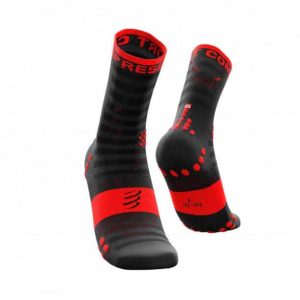 CALCETINES COMPRESSPORT V3.0 BIKE BLACK/RED