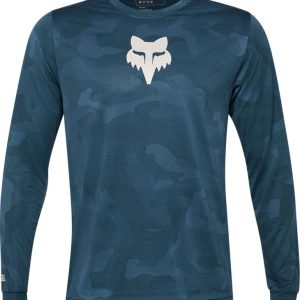 Camiseta Larga Fox Ranger TruDri Azul Vintage