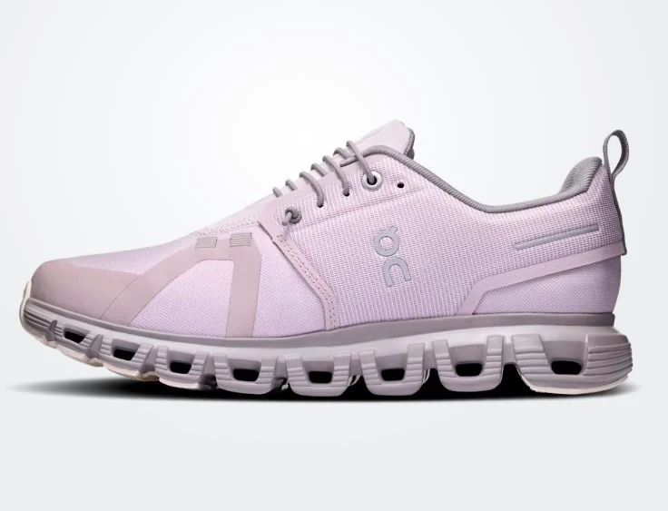 Zapatilla para mujer On Running Cloud 6 Waterproof Mauve Zinc - Imagen 5