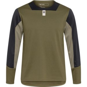 Camiseta Fox Defend LS Verde oscuro