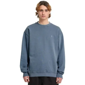 Sudadera para hombre Volcom Single Stone PW Crew Azul