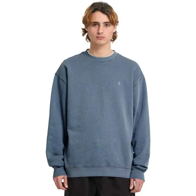 Sudadera para hombre Volcom Single Stone PW Crew Azul - Imagen 2