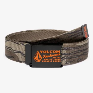 Cinturón Volcom Workwear Web Belt Marrón