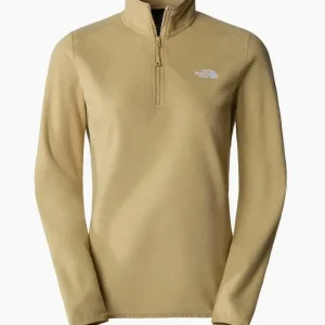 Forro Polar para mujer 1/2 zip The North Face Glacier Khaki Stone