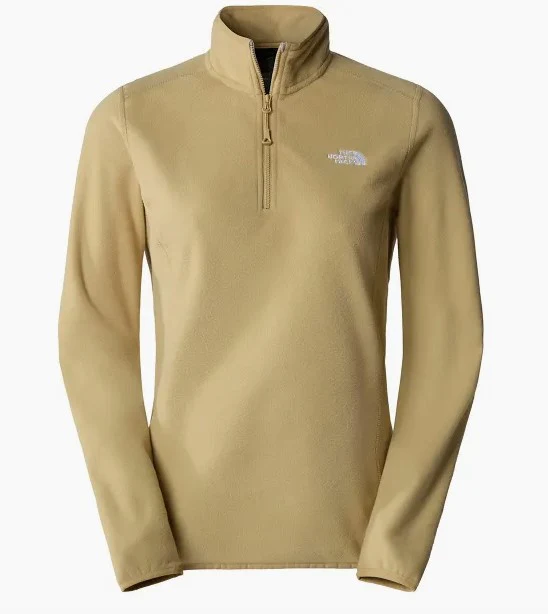 Forro Polar para mujer 1/2 zip The North Face Glacier Khaki Stone - Imagen 2