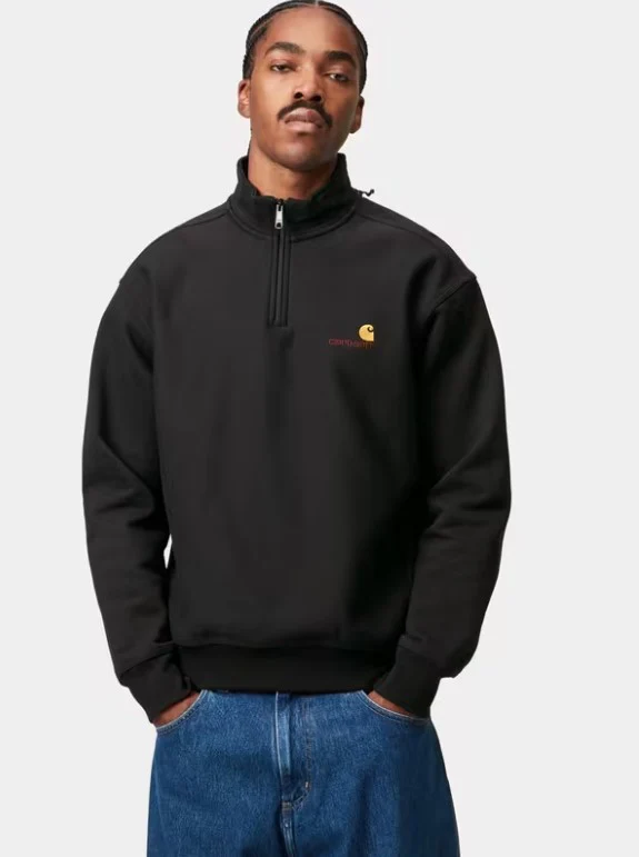 Sudadera con cremallera 1/4 Carhartt WIP American Script
