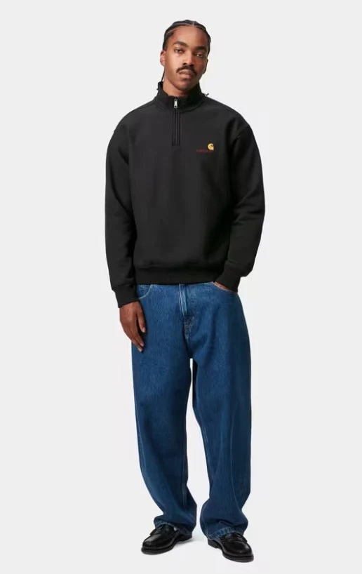 Sudadera con cremallera 1/4 Carhartt WIP American Script - Imagen 4