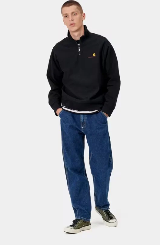 Sudadera con cremallera 1/4 Carhartt WIP American Script - Imagen 5