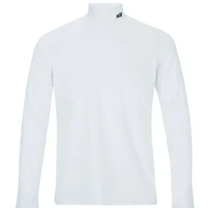 Camiseta térmica de esquí para hombre Soll Turtleneck White
