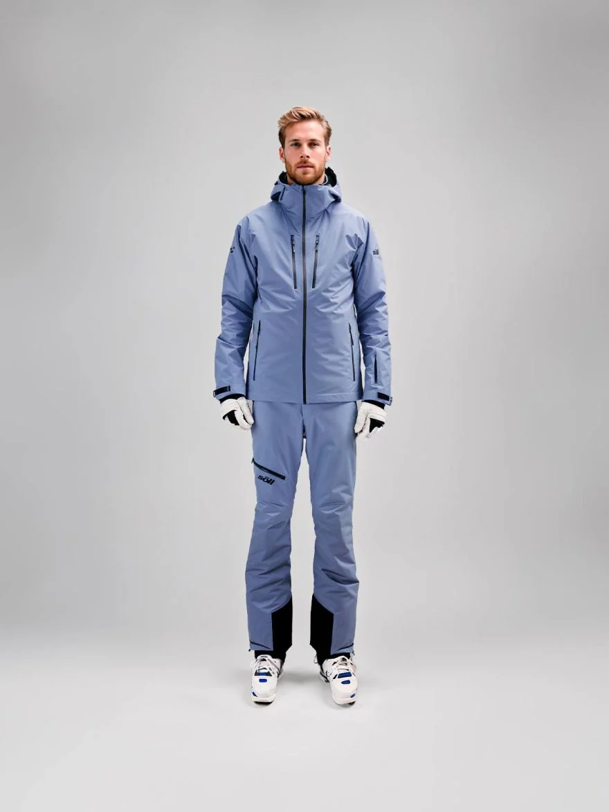 Pantalón de esquí para hombre Soll Backcountry Mounlight Blue - Imagen 3