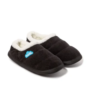 Pantuflas Unisex Nuvola Cordy Negro