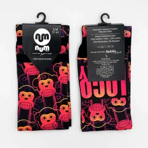 Calcetines Unisex Num Wear Loco Monky Neon