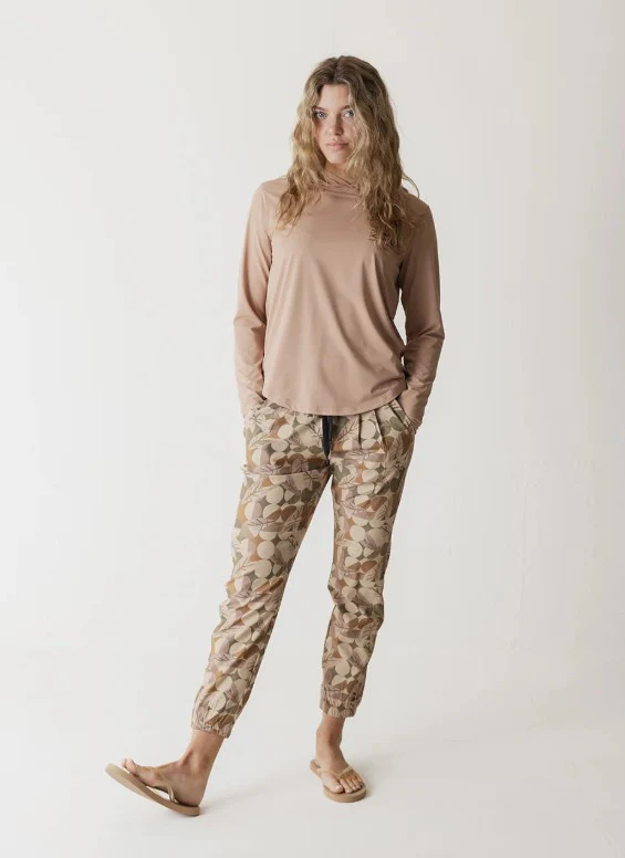 Pantalón para mujer Kavu Bucerias Late Summer Marrón - Imagen 3
