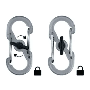 Llavero Mosqueton Acero P/6 Llaves 7,8cm c/Trabas - Imagen 4