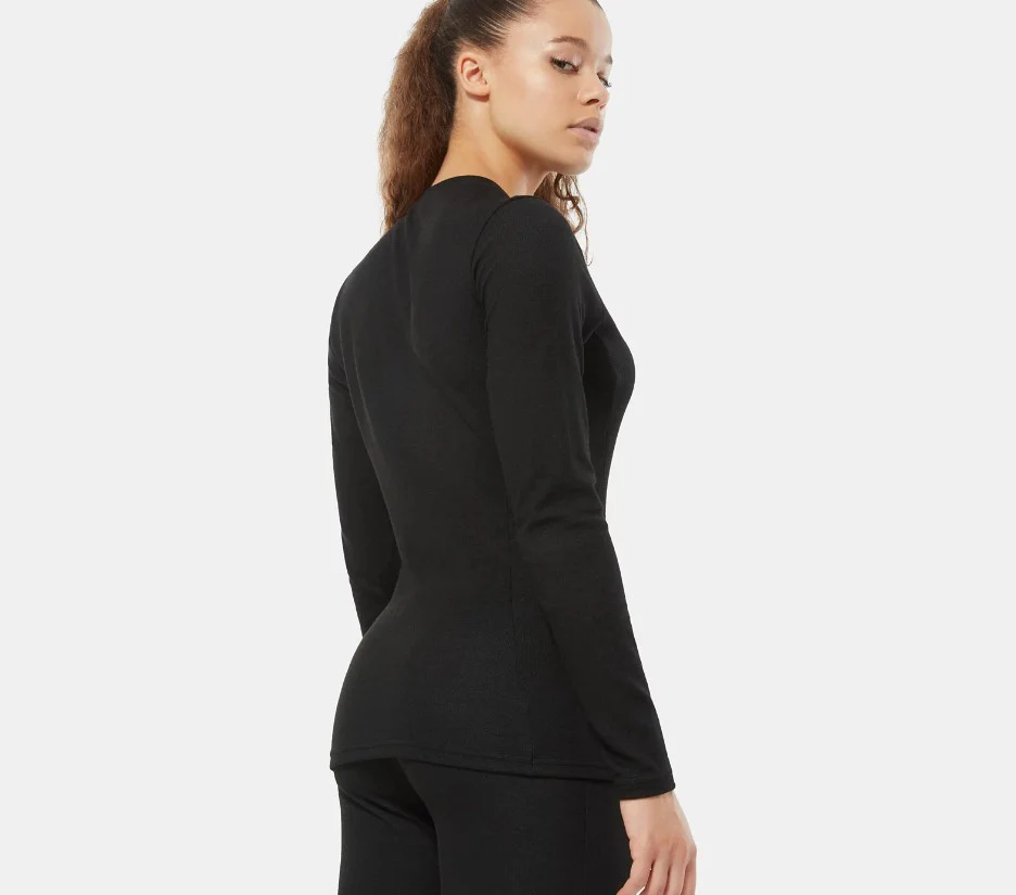 Camiseta térmica para mujer The North Face Easy L/s Negro - Imagen 5