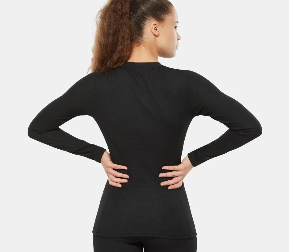 Camiseta térmica para mujer The North Face Easy L/s Negro - Imagen 6