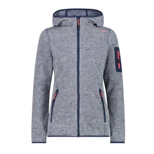 Campera Fix Hood Polar Knit Tech - Mujer