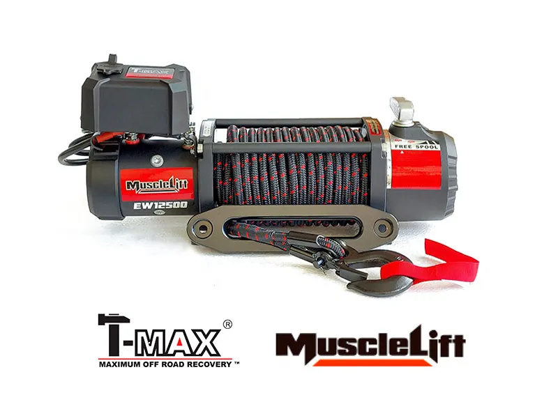 Cabrestante T-MAX Muscle-Lift 12V cable de plasma enfundado - Imagen 2