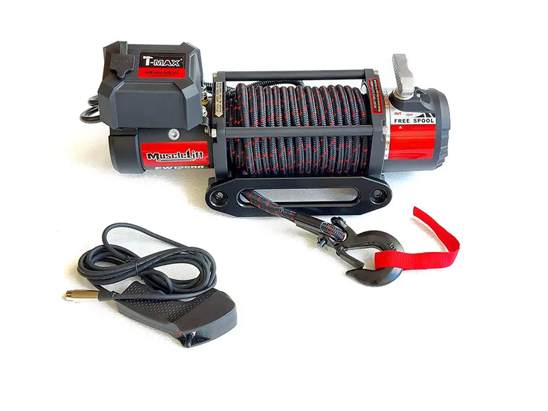 Cabrestante T-MAX Muscle-Lift 12V cable de plasma enfundado - Imagen 4