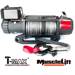Cabrestante T-MAX Muscle-Lift MW9500 12V cable de plasma