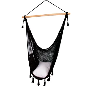 Columpio Maya Algodón Negro
