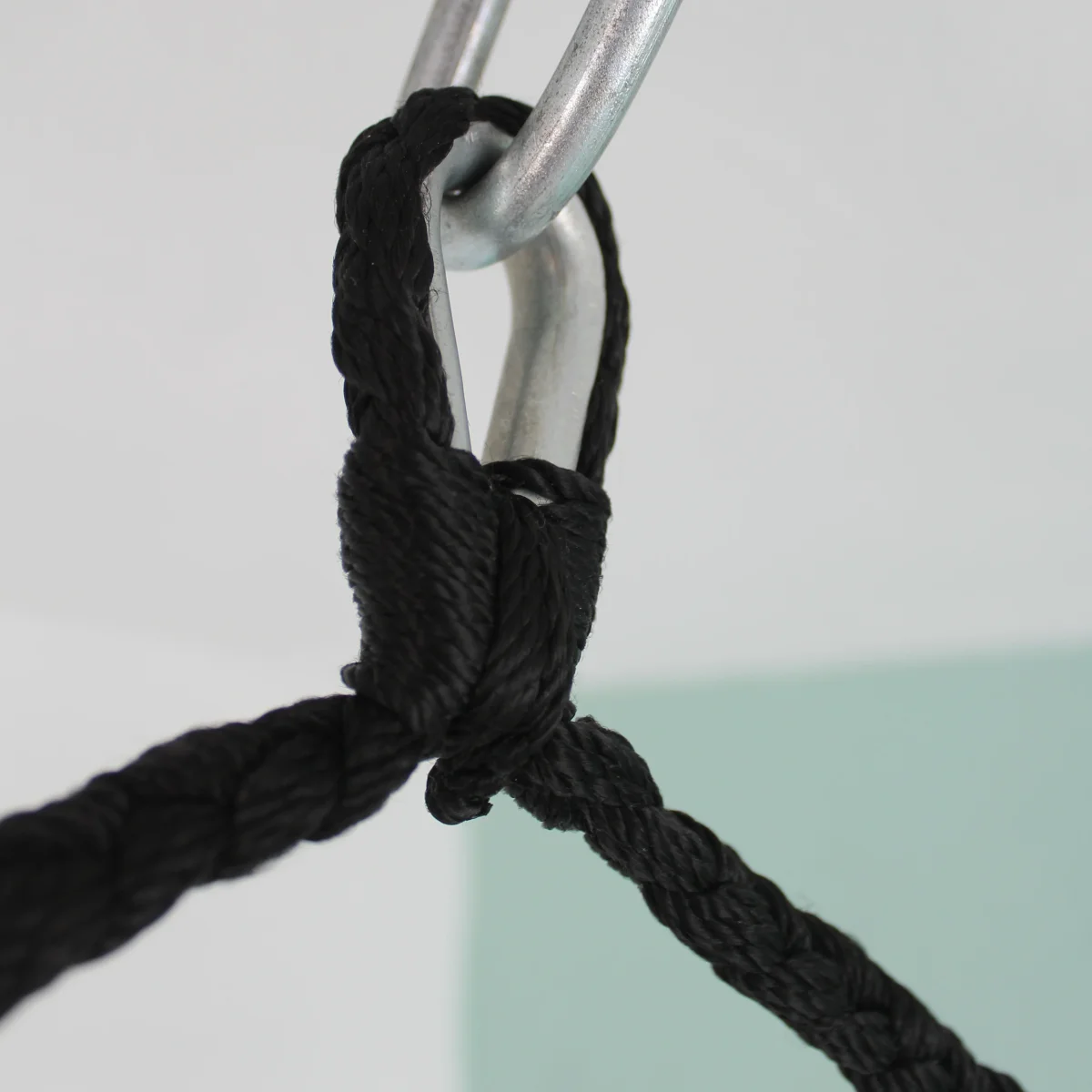 Columpio Maya con Flecos Algodón Negro - Imagen 4