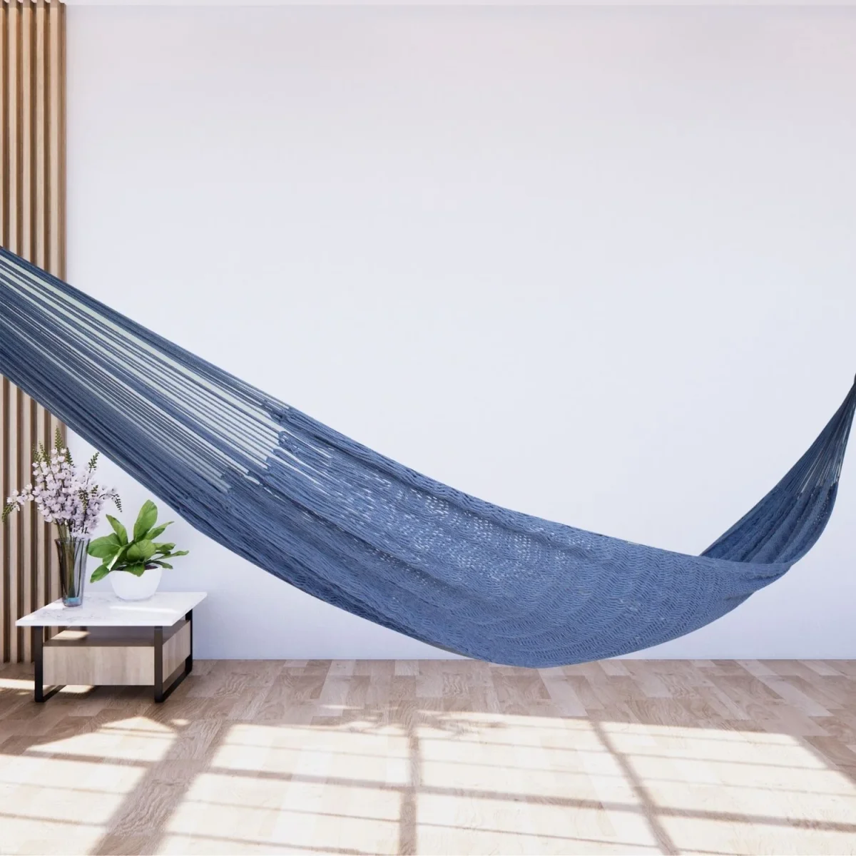 Hamaca Relax Algodón Azul Grisáceo Estándar - Imagen 3