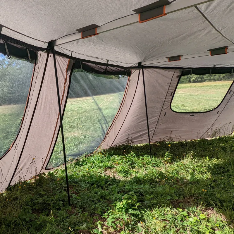 Paredes laterales + pantallas de toldo 450 ROCKALU (lado izquierdo) - Imagen 6