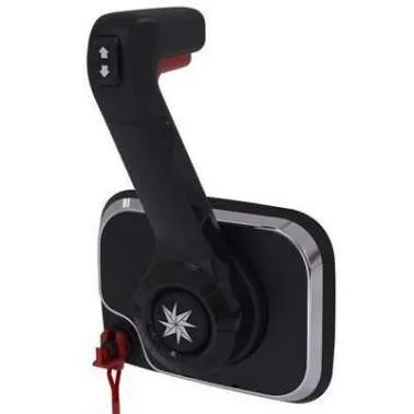 Mando Morse Lateral Negro SL3 con cable apagado.