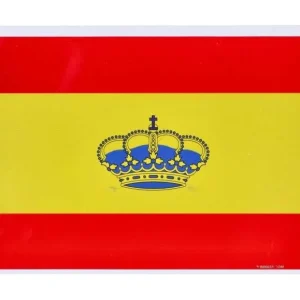 Bandera Adhesiva España con Corona