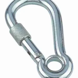 Mosqueton inoxidable con Seguro y Ojo