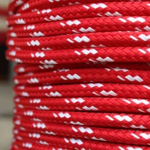 Escota Nylon 12 mm Platinum Roja-Blanca